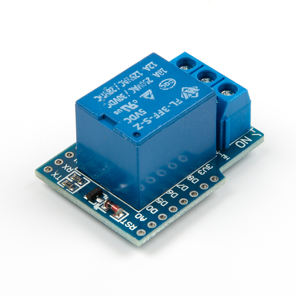 Плата расширения одноканальное реле 5в для котроллера Wemos D1 mini